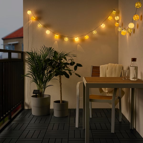 solvinden سلاسل إضاءة led مع 24 لمبة ikea