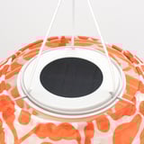 SOLVINDEN Pendant lamp, flower/solar-powered orange, 22 cm