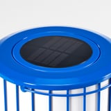 SOLVINDEN Table lamp, solar-powered/blue, 15 cm