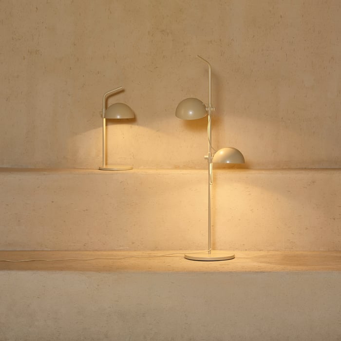 SOMMARLÅNKE LED floor lamp, beige/outdoor, 100 cm IKEA