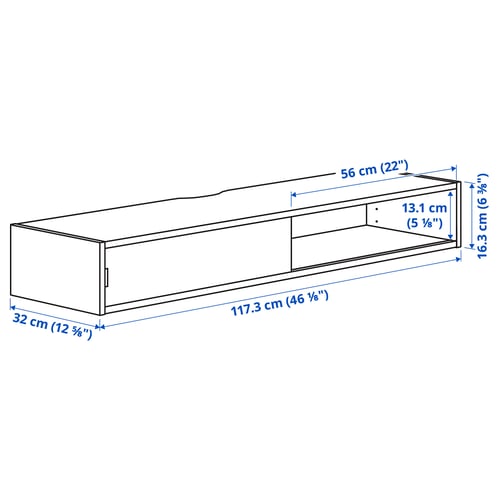 Illustration with measurements for the product: SPIKSMED.