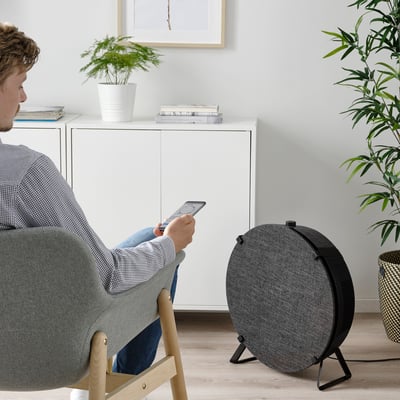 STARKVIND Air purifier, black/smart