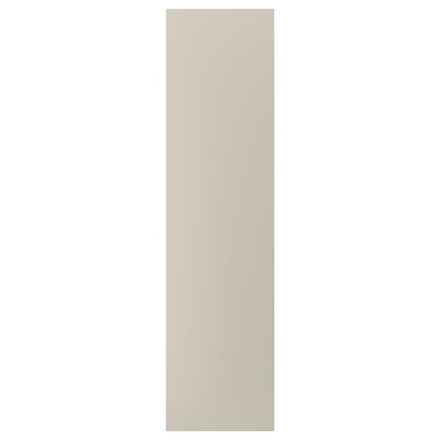 Beige STENSUND cover panel, stain-resistant, easy clean, fits doors & drawers, country feel.