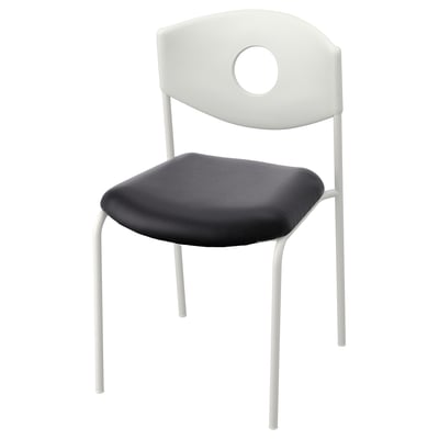 STOLJAN Conference chair, white/black