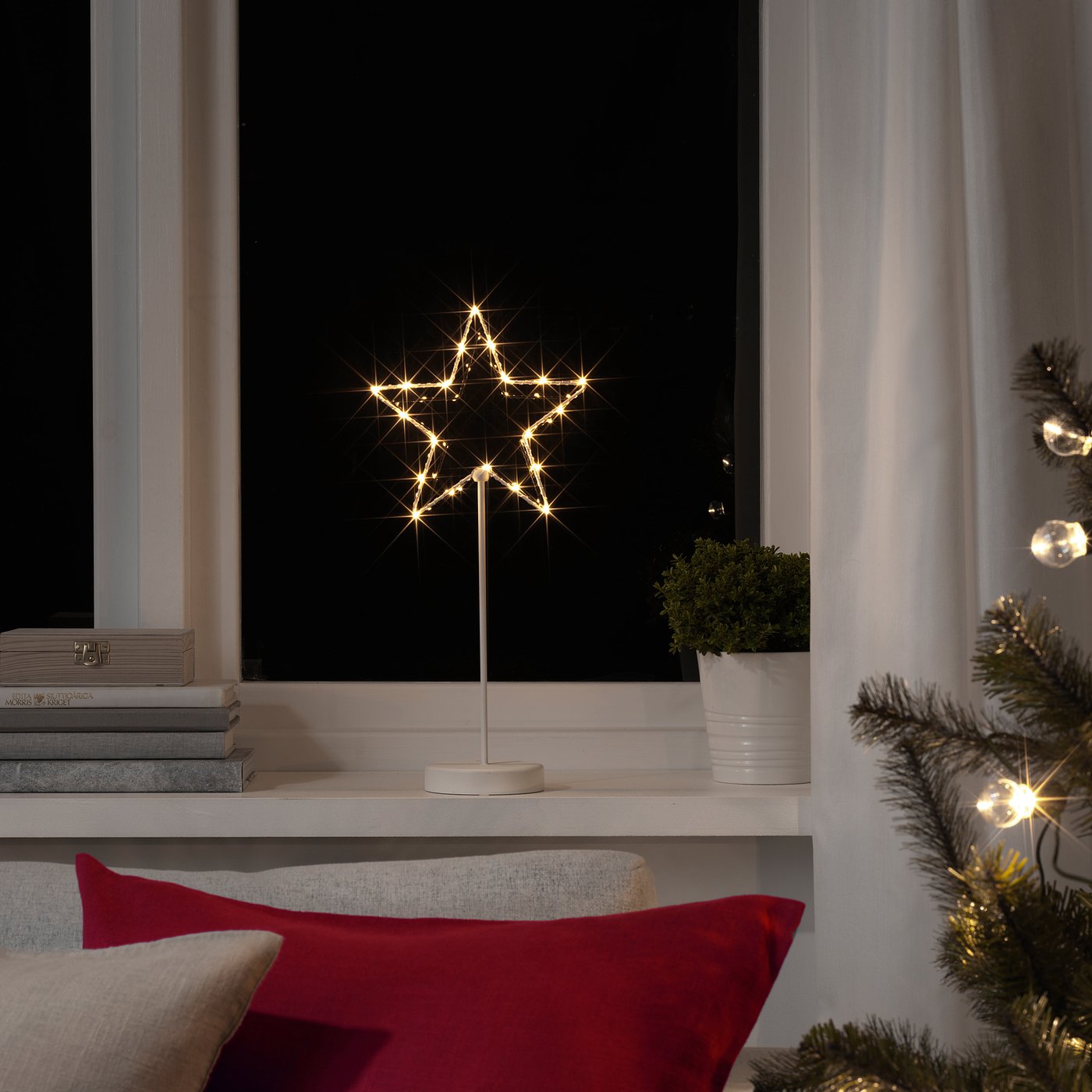 Strala زينة طاولة Led يعمل بالبطارية نجمة Ikea