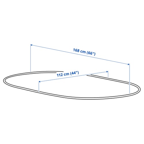 Illustration with measurements for the product: STRANDÖN.
