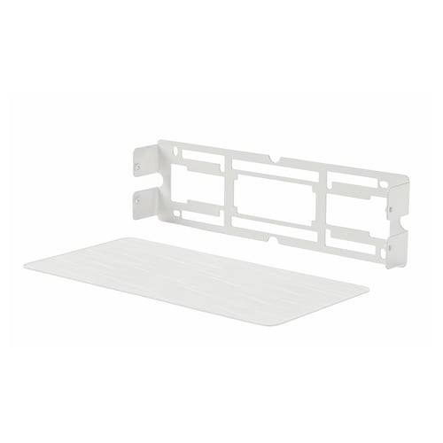 White SYMFONISK wall-mountable speaker bracket with silicone mat.