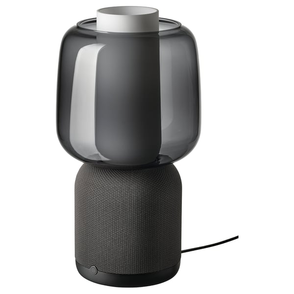 SYMFONISK Speaker lamp base with WiFi, black/smart