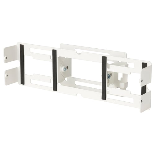 SYMFONISK white wall bracket for speaker. Adjustable, fits flat surfaces. Metal with powder coating.