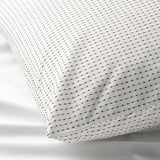 TÅGVECKLARE Pillowcase, white/dark grey, 50x80 cm