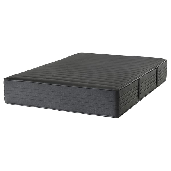TALLMYRTEN: black mattress, hybrid design with foam and pocket springs for comfort and support.