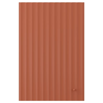 TERRSJÖ Door, red-brown wave pattern, 40x60 cm