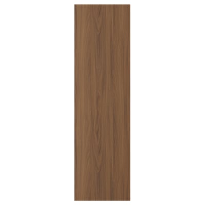TISTORP walnut-colored wooden panel; smooth, rectangular with vertical grain pattern.