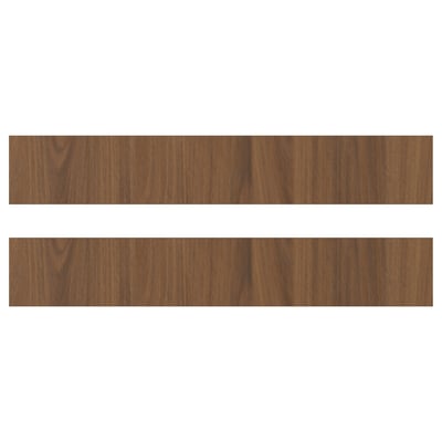 TISTORP Drawer front, brown walnut effect, 60x10 cm