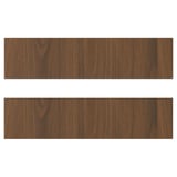 TISTORP Drawer front, brown walnut effect, 40x10 cm