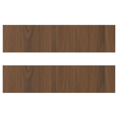 TISTORP Drawer front, brown walnut effect, 40x10 cm