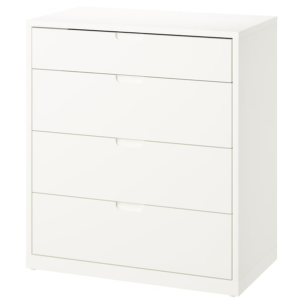 TONSTAD Chest of 4 drawers, off-white, 82x47x90 cm