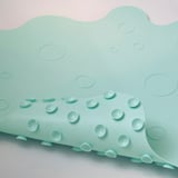TRAMPSJÖN Bathtub mat, light turquoise, 43x43 cm