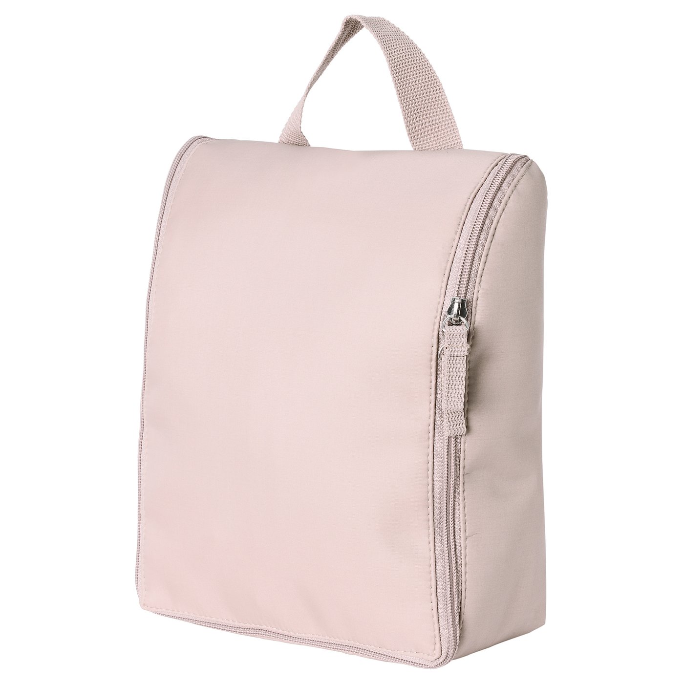 pale pink luggage