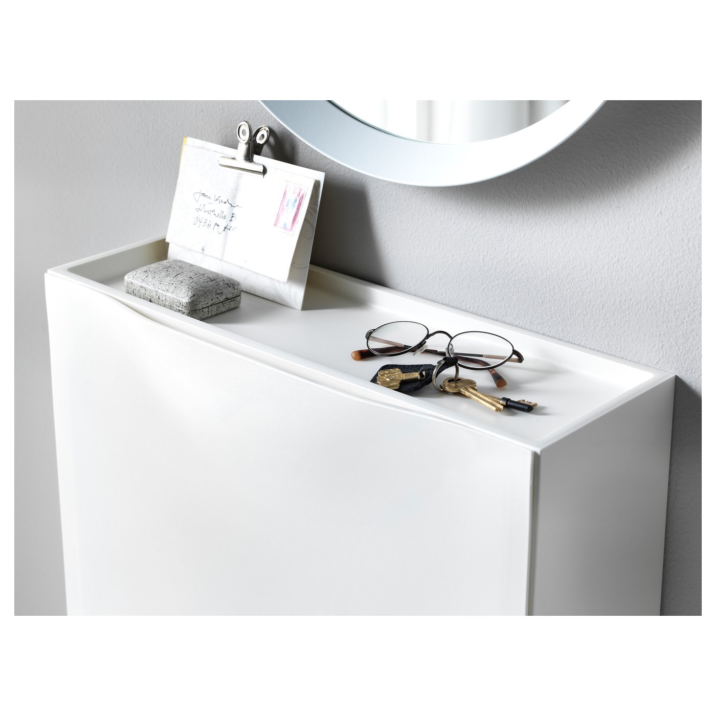 IKEA　TRONES TRONES shoe cabinet/storage, white, 52x18x39 cm - IKEA