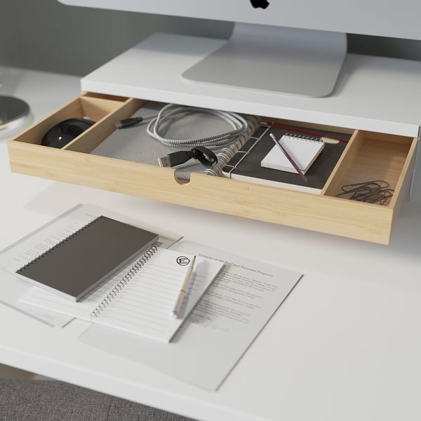 TROTTEN/LÅNGFJÄLL / BESTÅ/LAPPVIKEN Desk and storage combination, and swivel chair white/grey