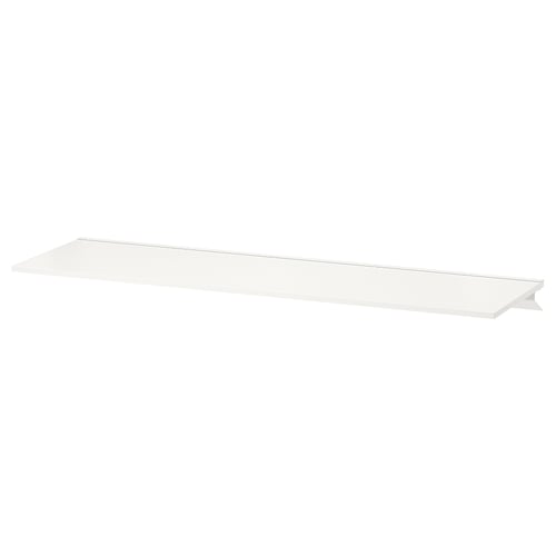 TROXHULT white wall shelf, simple, sleek design, ready to mount.