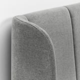 TUFJORD Upholstered bed frame, Tallmyra white/black, 160x200 cm