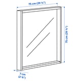 TURBOKASTANJ Mirror, red, 75x75 cm