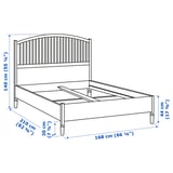 TYSSEDAL Bed frame, white, 160x200 cm