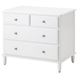 TYSSEDAL Chest of 4 drawers, white, 87x76 cm