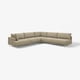 UPPÅKRA sectional sofa in beige, modern design with deep cushions.