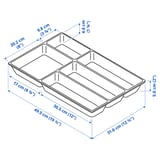 UPPDATERA Cutlery tray, white, 32x50 cm