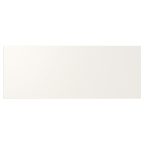 UTRUSTA drawer front: white, rectangular, flat panel design. Made from fibreboard, acrylic painted.