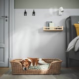 UTSÅDD Dog bed, rattan, 80x50x20 cm