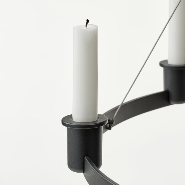 VÄRMER Chandelier for 6 candles black IKEA