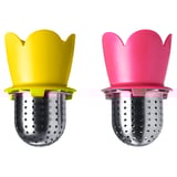 VÅGRÄT Tea infuser, light red/yellow