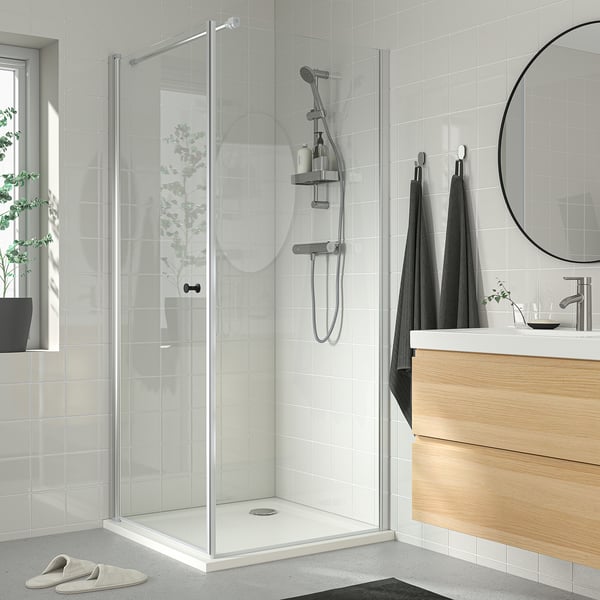 VALLAMOSSE Riser rail with handshower kit, chrome-plated