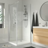 VALLAMOSSE Riser rail with handshower kit, chrome-plated