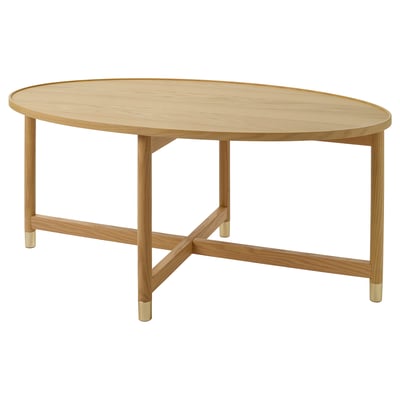 VALNÄS Coffee table, oak veneer, 118x72 cm
