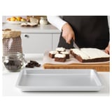 VARDAGEN Baking tin, silver-colour, 38x26 cm/2.0 l