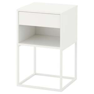 vikhammer bedside table white