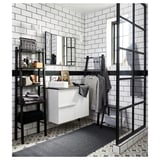 VILTO Towel stand, black