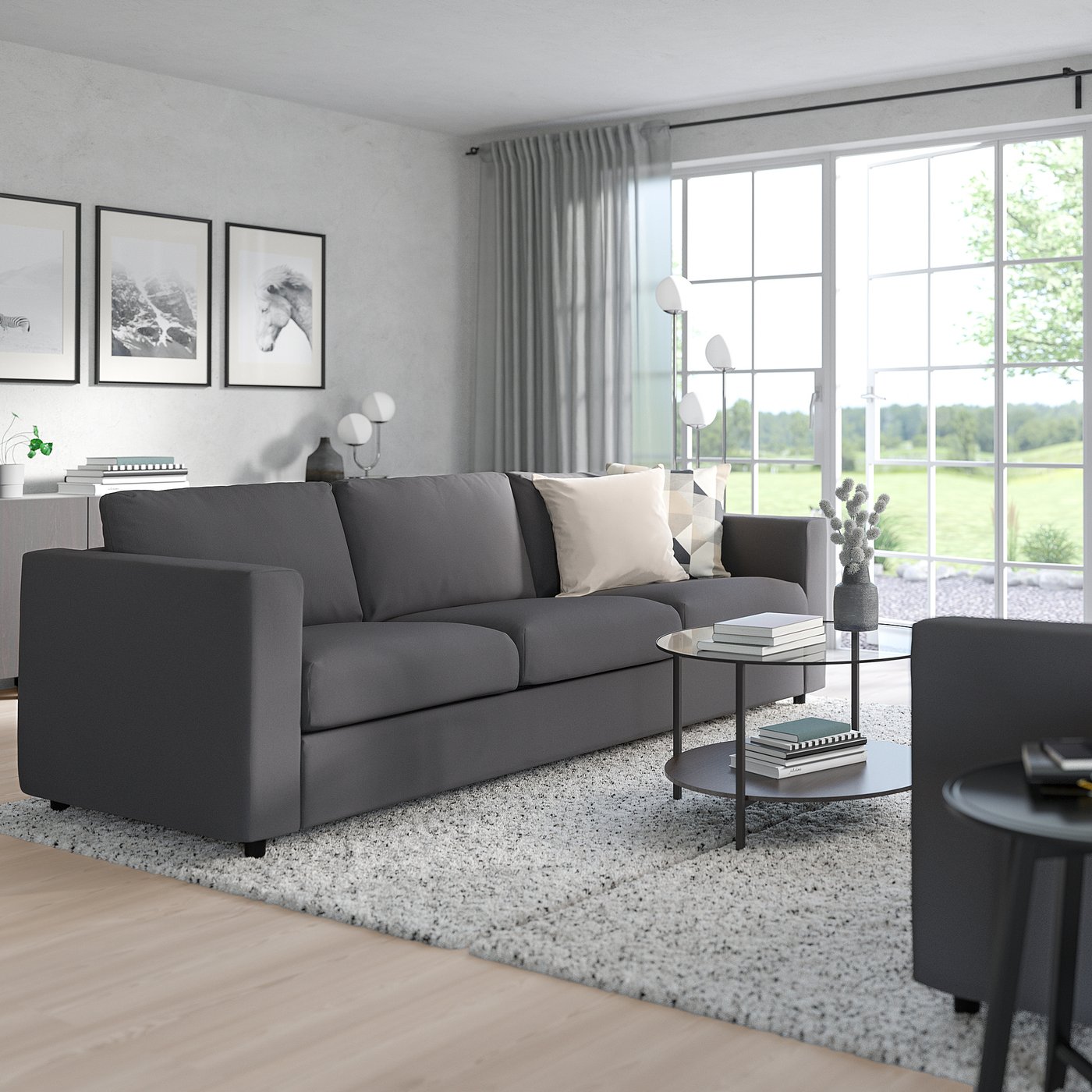 VIMLE 3-seat sofa, Hallarp grey - IKEA