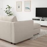 VIMLE Chaise longue, Gunnared beige