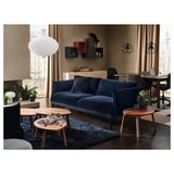 VOLLERSLEV Rug, high pile, dark blue, 160x230 cm