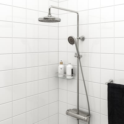 VOXNAN Shower set with thermostatic mixer, chrome-plated