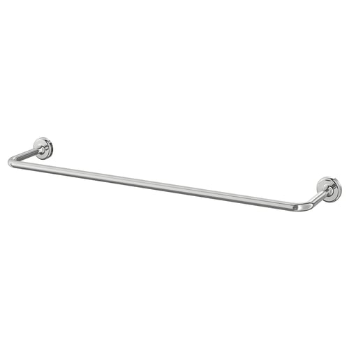 VOXNAN silver towel bar, sleek and modern, made of stainless steel, with hidden screws.