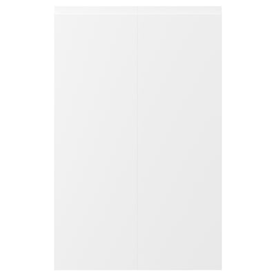 VOXTORP 2-p door f corner base cabinet set, right-hand matt white, 25x80 cm