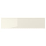VOXTORP Drawer front, high-gloss light beige, 80x20 cm
