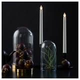 ÄDELLÖVTRÄD Bougie à LED, blanc/intérieur, 28 cm